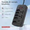 Régua de Tomadas e Filtro de Linha com Tomada USB - Extensão Elétrica 100-220V, 10A, Proteção de Energia - Image 4