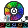 Fita LED RGB 5050 - Iluminação Decorativa - Rolo 5m Ip65 + Controle + Fonte 12v Bivolt